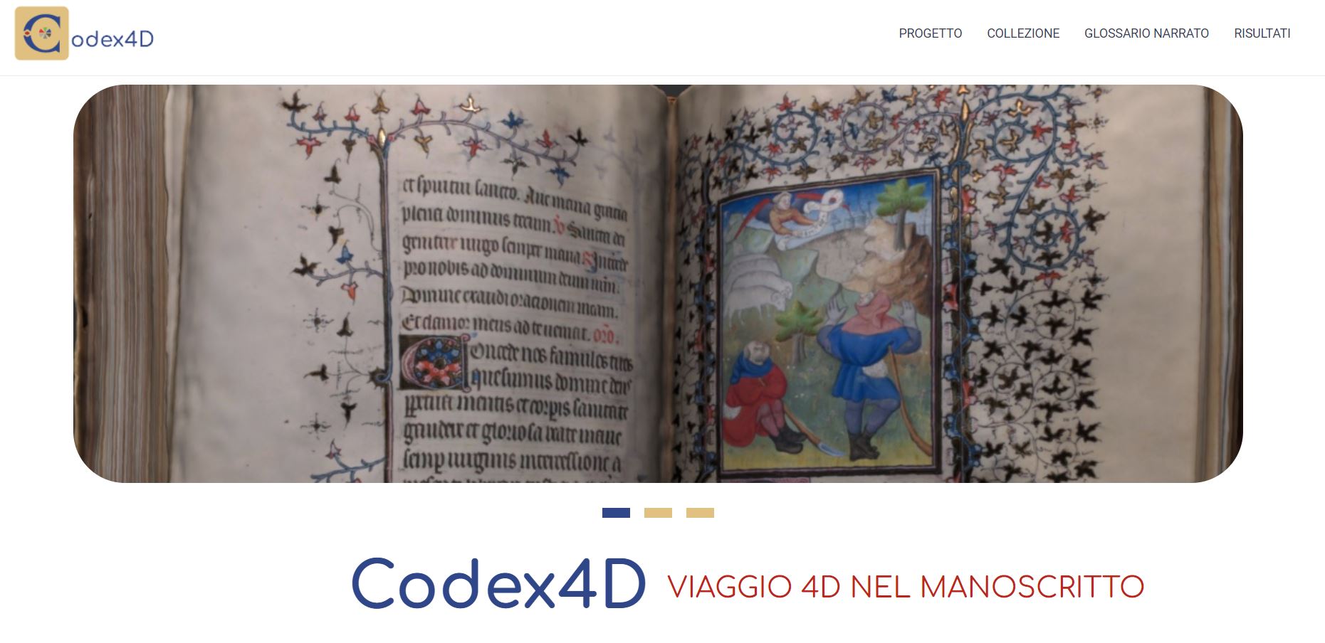 Il contributo di 3D Research per il progetto Codex4D